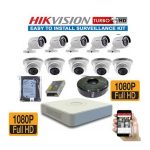 Hikvision 10 HD CCTV 1080P Camera Full Kit