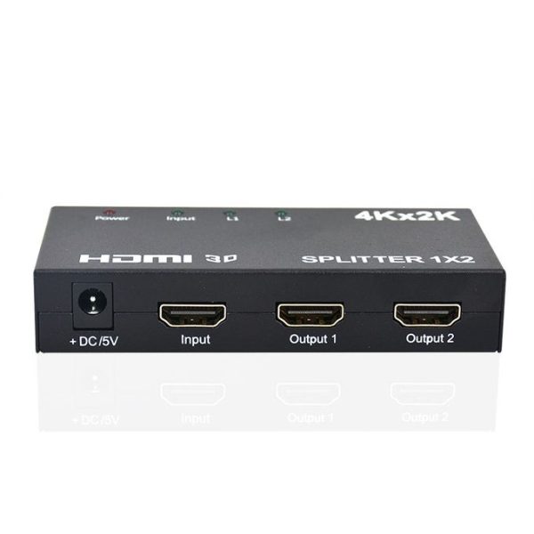 Powered UHD 4K X 2K 1X2 2 Way HDMI Splitter