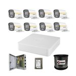 Hikvision 8 Colorvu bullet  CCTV Camera Kit 1080P