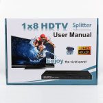 1 X 8 Full HD 1080P HDMI Splitter With Switch, Support 3D & 4K X 2K