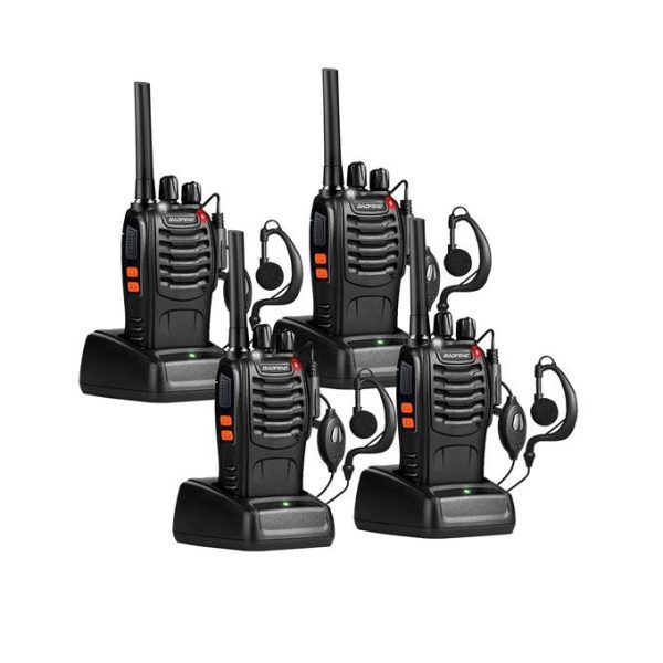 Baofeng Security Baofeng BF-888S Walkie Talkie Radio With Earpiece (4pcs)