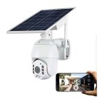 Solar Powered Cctv 4G Simcard Camera Metallic