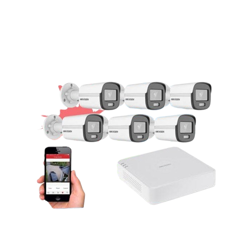 Hikvision ColorVu 1080p 6 CCTV Camera Full Kit