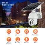S10-4G UBox Mini Solar PTZ Camera 3MP HD HD Metallic