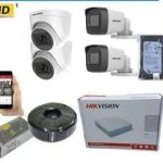 Hikvision 4 Turbo HD Cameras Kit w/ 500GB Storage