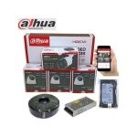 Dahua 4 CCTV Camera Full Kit 2MP 500GB + 50M Cable