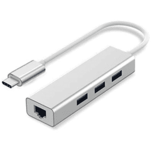 USB Type C to LAN with 3 USB 3.0 Ports