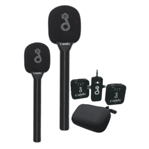 Candc Interview Dual Mic 2TX + 1RX Wireless Microphone